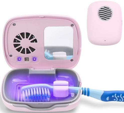 pink toothbrush sanitizer