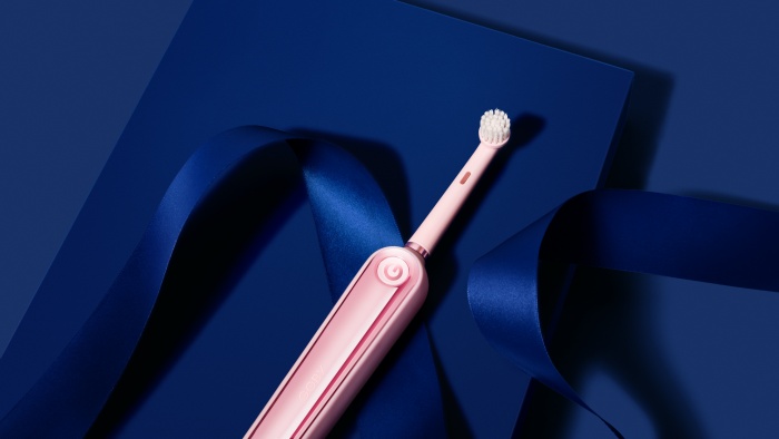 pink electric toothbrush